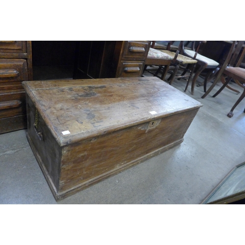 202 - A Victorian pine blanket box