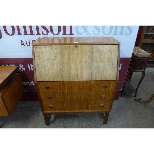 65 - A Turnidge of London teak bureau