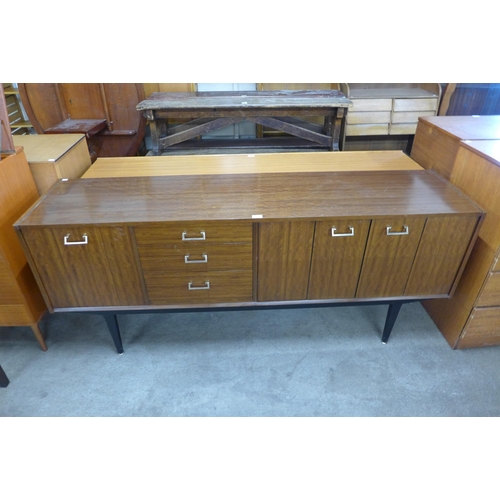 70 - A Nathan tola wood and black sideboard