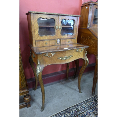 8 - A 19th Century French inlaid kingwood and gilt metal mounted lady's writing table