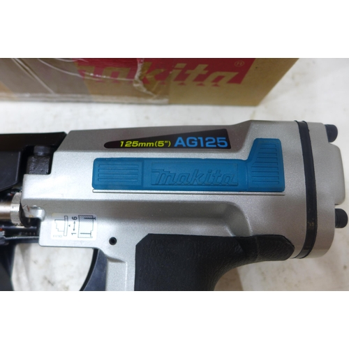 2255 - Makita AG125 air nailer - unused