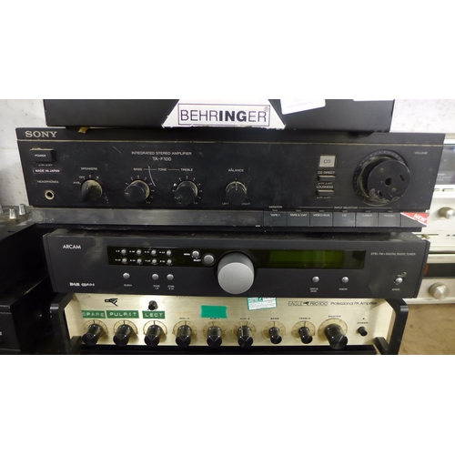 2298 - Behringer mixed desk, Sony stereo, Arcam digital radio tuner, Eagle Pro100 PA amplifier and Pioneer ... 