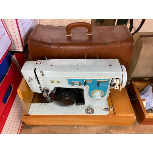 2164 - Two vintage sewing machines