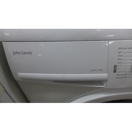 2328 - John Lewis JLWM-1404 1400 spin washing machine