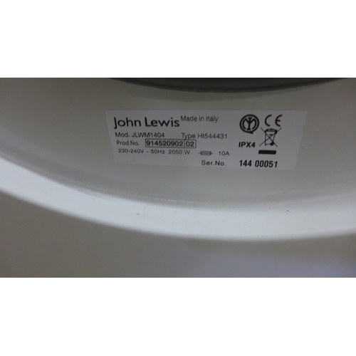 2328 - John Lewis JLWM-1404 1400 spin washing machine