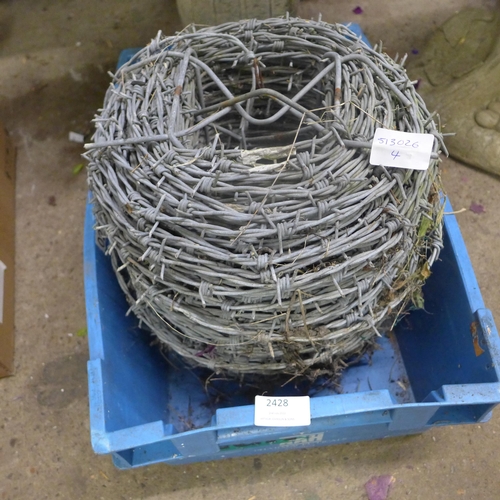 2428 - Roll of barbed wire