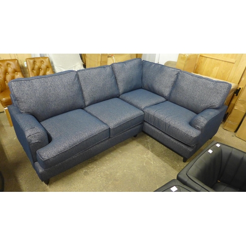 1482C - A Benwick-flex valdez navy upholstered two piece corner sofa