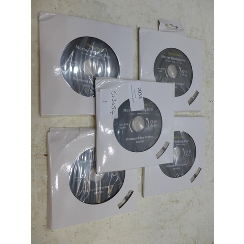 2033 - 5 Diamond pro Series mortar raking discs