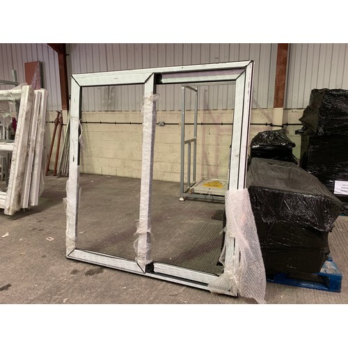 2198 - 3 UPVC double patio doors ( no glass )