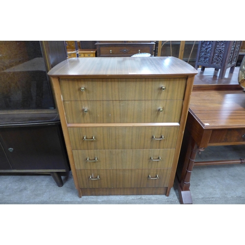 87 - An afromosia chest of drawers