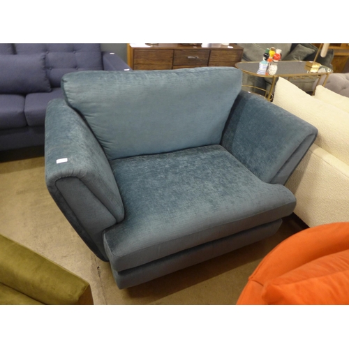 1377 - An air force blue upholstered loveseat