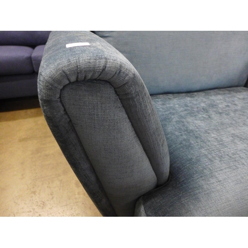 1377 - An air force blue upholstered loveseat