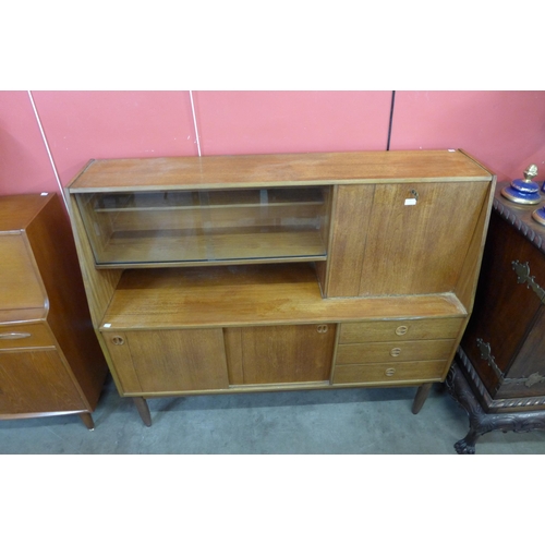 61 - A Danish teak highboard