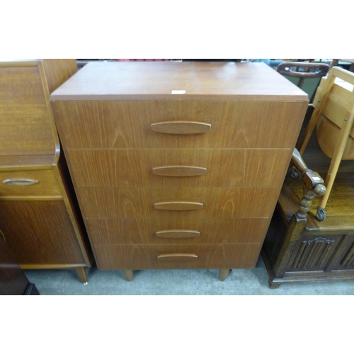80 - A Jentique teak chest of drawers