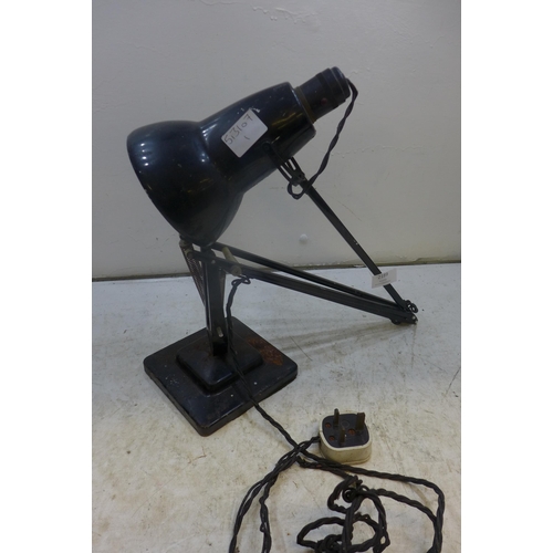 2189 - Vintage square based anglepoise lamp Black