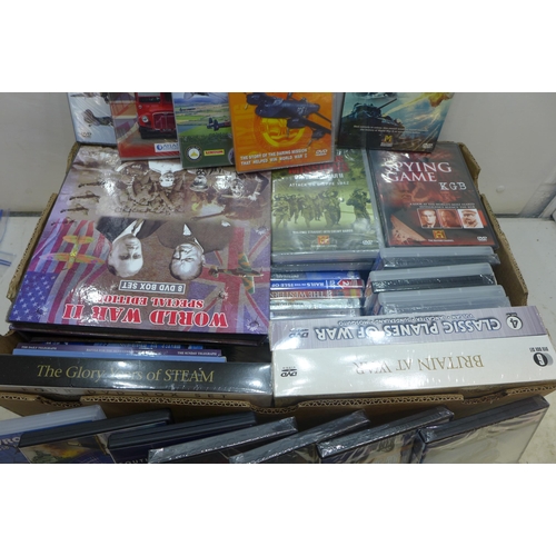 2232 - Box of approx. 40 RAF World War II and military DVD's