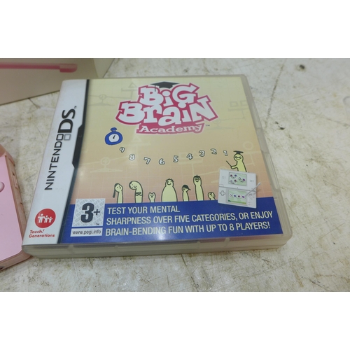 2234 - Nintendo DS Lite with Big Brain Academy Game Boxed