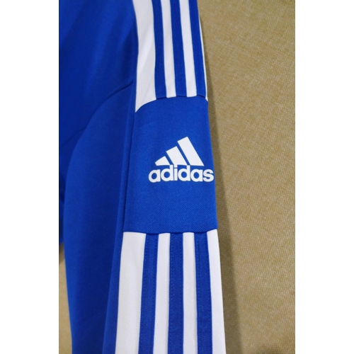 3052 - Men's Blue zip-up Adidas training jacket, size L * this lot is subject to VAT