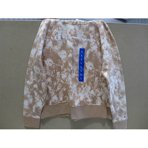 3091 - Three Women's tie-dye Champion hoodies, size L  * this lot is subject to VAT