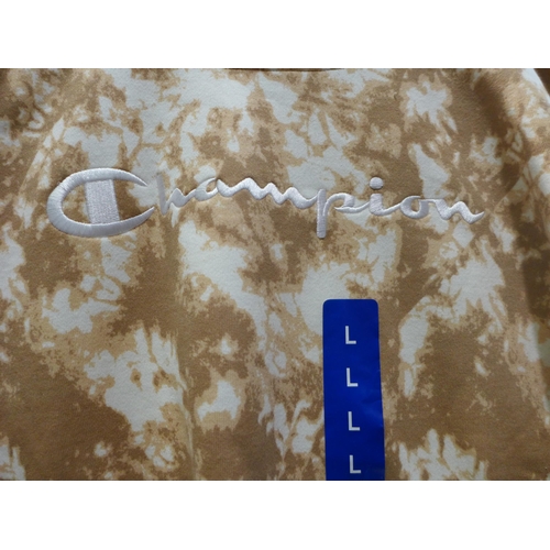 3091 - Three Women's tie-dye Champion hoodies, size L  * this lot is subject to VAT