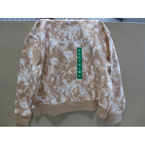 3092 - Three Women's tie-dye Champion hoodies, size XL  * this lot is subject to VAT