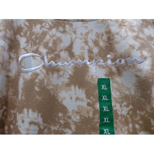3092 - Three Women's tie-dye Champion hoodies, size XL  * this lot is subject to VAT