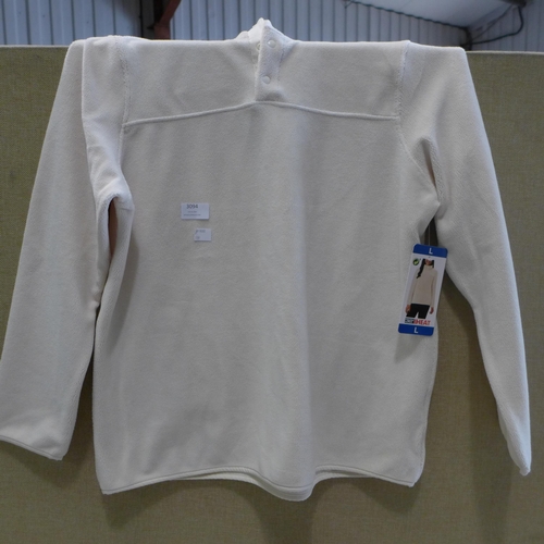 3094 - Four Women's Cream, 32° Heat half-zip fleeces, size 1 x S, 3 x L * this lot is subject to VAT