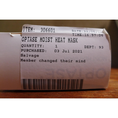 3112 - 2x Optase Moist Heat Mask and Dr. Talbot'S Non-Contact Thermometer (254-604.625)   * This lot is sub... 