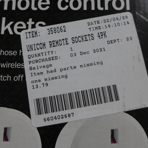 3117 - Unicom Remote Sockets (254-276)   * This lot is subject to vat
