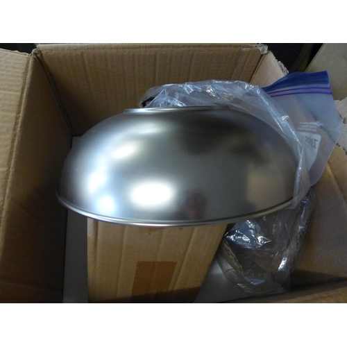 1705 - A chrome antique style pendant light