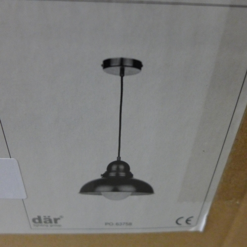 1705 - A chrome antique style pendant light