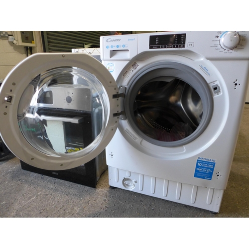 3022 - Candy H Integrated Washing Machine (9kg) (Model: CBW 49D1E1-80) 820xW600xD525  Original RRP £340.83 ... 