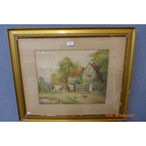 364 - Stanton Forbes, pair of rural landscapes, watercolour, framed