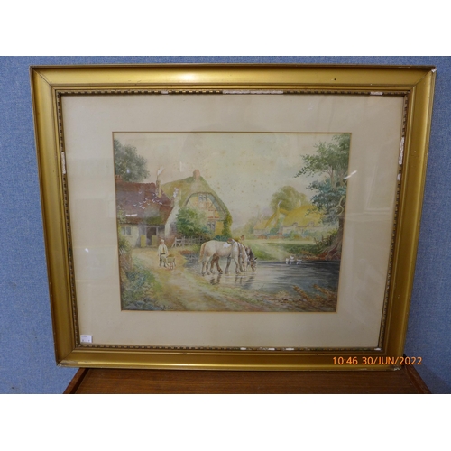 364 - Stanton Forbes, pair of rural landscapes, watercolour, framed