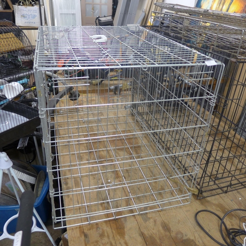 2405 - Folding pet cage approx 35