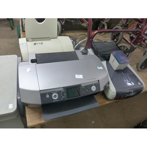 2407 - Job lot of printers: Epson Stylus photo R340 printer, Epson Perfection 2450 photo scanner (G860A), L... 