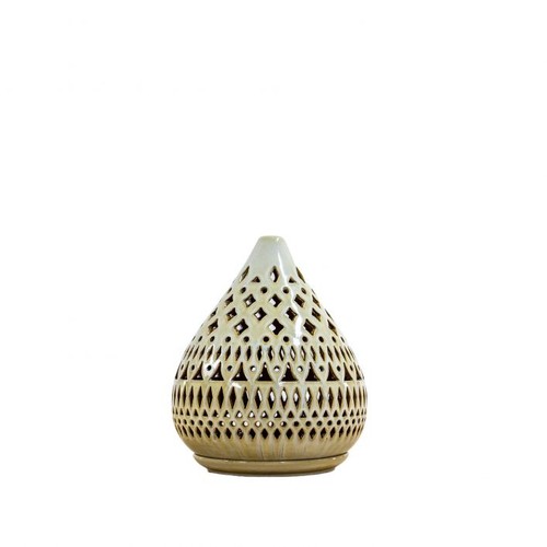 1345 - An Azra porcelain lantern, H 25cms - suitable for outdoor use (505941369613820)   #