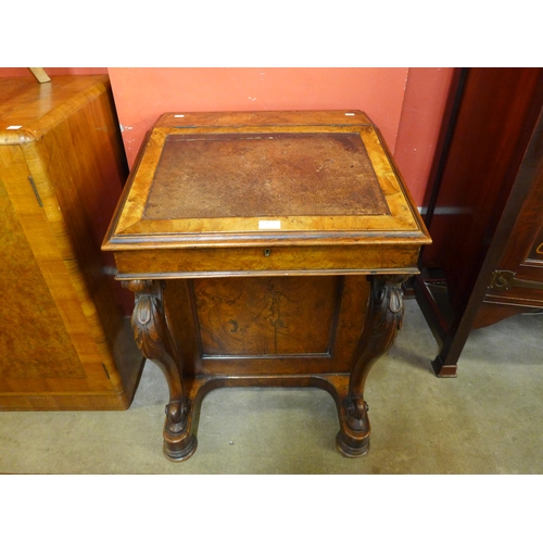 10 - A Victorian walnut Davenport