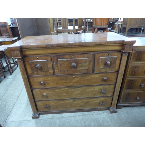 143 - A Victorian Scottish mahogany chest of drawers