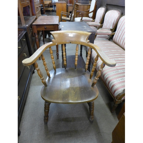 169 - A beech smokers bow chair