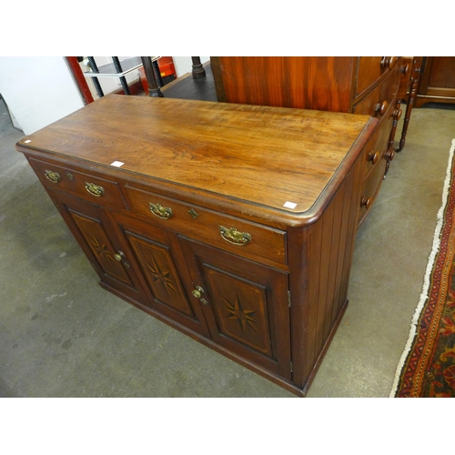 18 - A Victorian style inlaid teak dresser