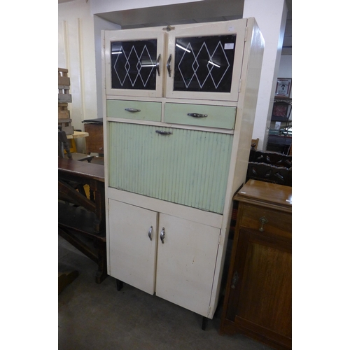 264 - A 1960's painted kitchen cabinet