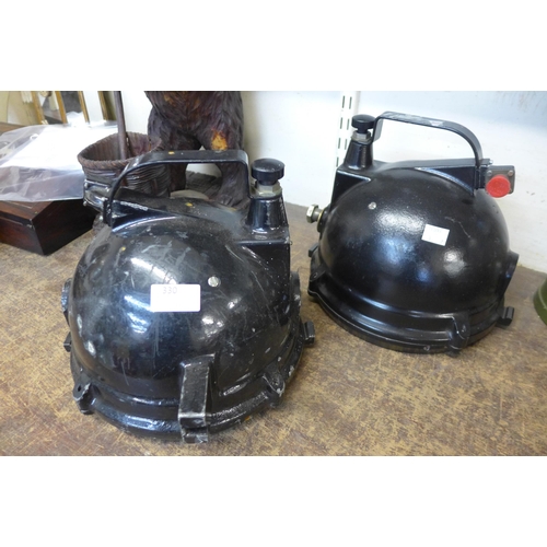 330 - A pair of tank search lights