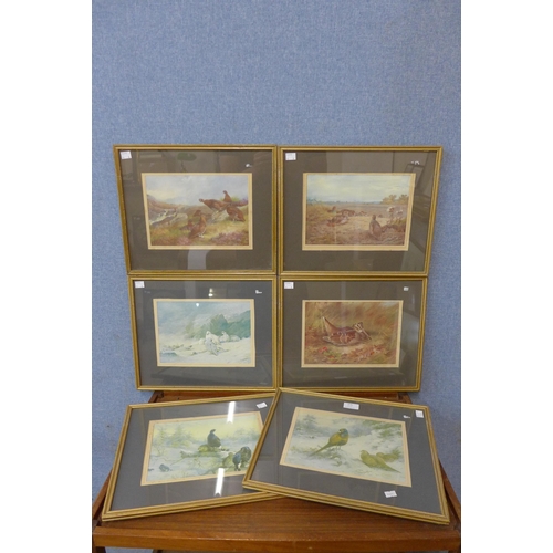 375 - A set of six Archibald Thorburn prints, framed