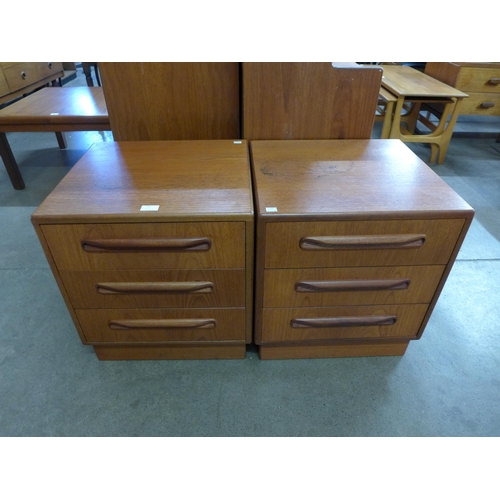 75 - A pair of G-Plan Fresco teak bedside chests