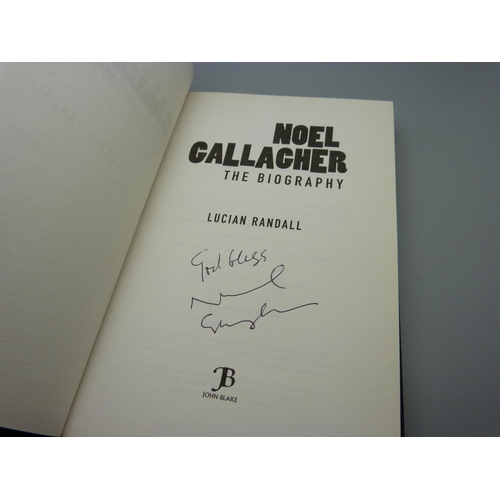 628 - A Noel Gallagher (Oasis) The Biography, signed