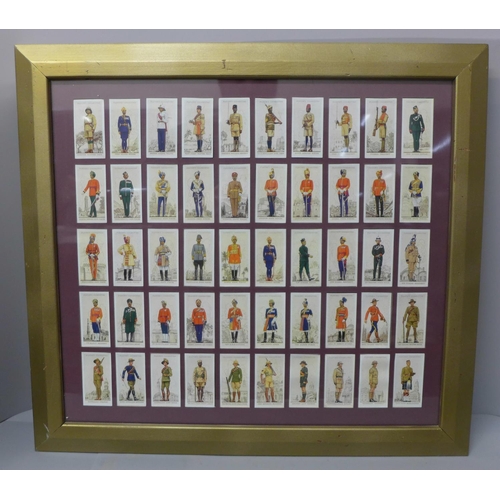 players cigarette cards military uniforms of the british empire overseas A framed set of 50 John Player cigarette cards, Military Uniforms of The British  Empire Overseas
