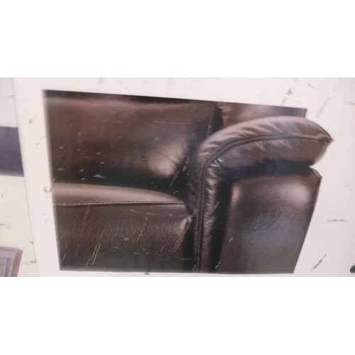 1523 - Maxwell 2 Seater Brown Leather Recliner, Original RRP £1166.66 + vat (4114-22) *This lot is subject ... 