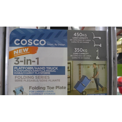 3015 - Cosco 3-in-1 Hand Truck (12243Asb10), Original RRP £108.32 + vat (260-53)   * This lot is subject to... 