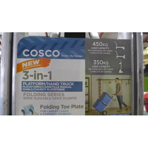 3018 - Cosco 3-in-1 Hand Truck (12243Asb10), Original RRP £108.32 + vat (260-56)   * This lot is subject to... 